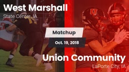 Matchup: West Marshall High vs. Union Community  2018