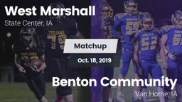 Matchup: West Marshall High vs. Benton Community 2019