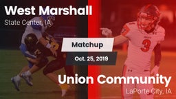Matchup: West Marshall High vs. Union Community  2019