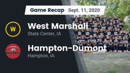 Recap: West Marshall  vs. Hampton-Dumont  2020