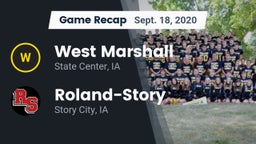 Recap: West Marshall  vs. Roland-Story  2020