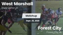 Matchup: West Marshall High vs. Forest City  2020
