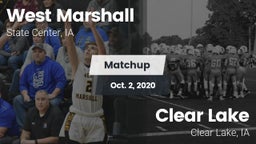 Matchup: West Marshall High vs. Clear Lake  2020