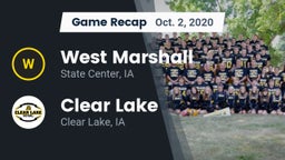 Recap: West Marshall  vs. Clear Lake  2020