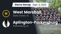 Recap: West Marshall  vs. Aplington-Parkersburg  2020