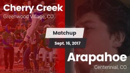 Matchup: Cherry Creek High vs. Arapahoe  2017