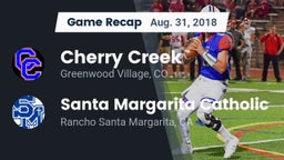 Recap: Cherry Creek  vs. Santa Margarita Catholic  2018