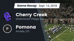 Recap: Cherry Creek  vs. Pomona  2018