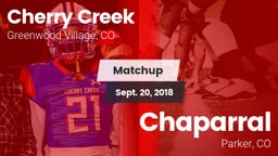 Matchup: Cherry Creek High vs. Chaparral  2018