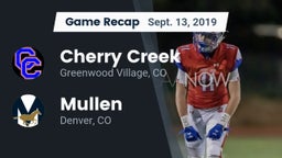 Recap: Cherry Creek  vs. Mullen  2019