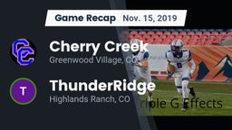 Recap: Cherry Creek  vs. ThunderRidge  2019