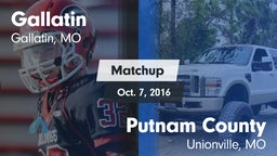 Matchup: Gallatin  vs. Putnam County  2016