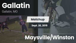 Matchup: Gallatin  vs. Maysville/Winston 2019