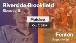 Matchup: Riverside-Brookfield vs. Fenton  2016