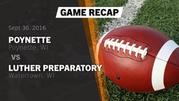 Recap: Poynette  vs. Luther Preparatory  2016