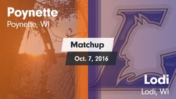 Matchup: Poynette  vs. Lodi  2016