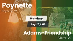 Matchup: Poynette  vs. Adams-Friendship  2017