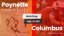 Matchup: Poynette  vs. Columbus  2017