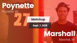 Matchup: Poynette  vs. Marshall  2018