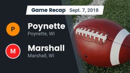 Recap: Poynette  vs. Marshall  2018