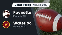 Recap: Poynette  vs. Waterloo  2019