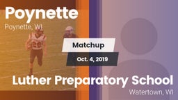 Matchup: Poynette  vs. Luther Preparatory School 2019