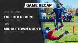 Recap: Freehold Boro  vs. Middletown North  2015