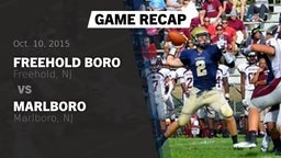 Recap: Freehold Boro  vs. Marlboro  2015