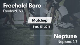 Matchup: Freehold Boro High vs. Neptune  2016