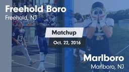 Matchup: Freehold Boro High vs. Marlboro  2016