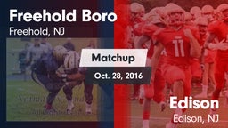 Matchup: Freehold Boro High vs. Edison  2016