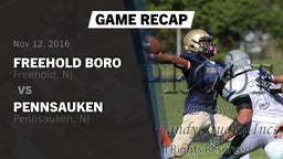 Recap: Freehold Boro  vs. Pennsauken  2016