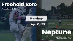 Matchup: Freehold Boro High vs. Neptune  2017