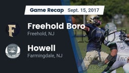 Recap: Freehold Boro  vs. Howell  2017