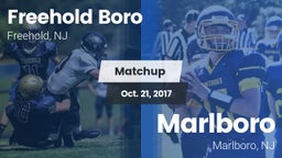 Matchup: Freehold Boro High vs. Marlboro  2017