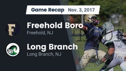 Recap: Freehold Boro  vs. Long Branch  2017