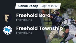 Recap: Freehold Boro  vs. Freehold Township  2017