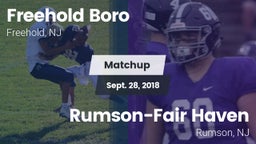 Matchup: Freehold Boro High vs. Rumson-Fair Haven  2018