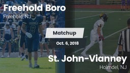 Matchup: Freehold Boro High vs. St. John-Vianney  2018
