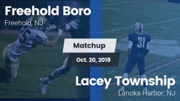 Matchup: Freehold Boro High vs. Lacey Township  2018