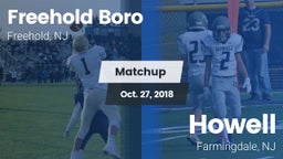 Matchup: Freehold Boro High vs. Howell  2018