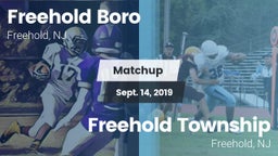Matchup: Freehold Boro High vs. Freehold Township  2019