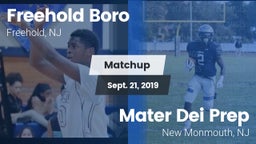 Matchup: Freehold Boro High vs. Mater Dei Prep 2019