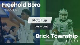 Matchup: Freehold Boro High vs. Brick Township  2019