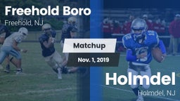 Matchup: Freehold Boro High vs. Holmdel  2019