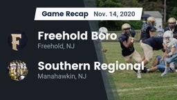 Recap: Freehold Boro  vs. Southern Regional  2020