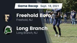 Recap: Freehold Boro  vs. Long Branch  2021
