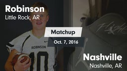 Matchup: Robinson  vs. Nashville  2016