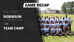 Recap: Robinson  vs. Team Camp 2017