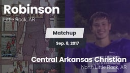 Matchup: Robinson  vs. Central Arkansas Christian 2017